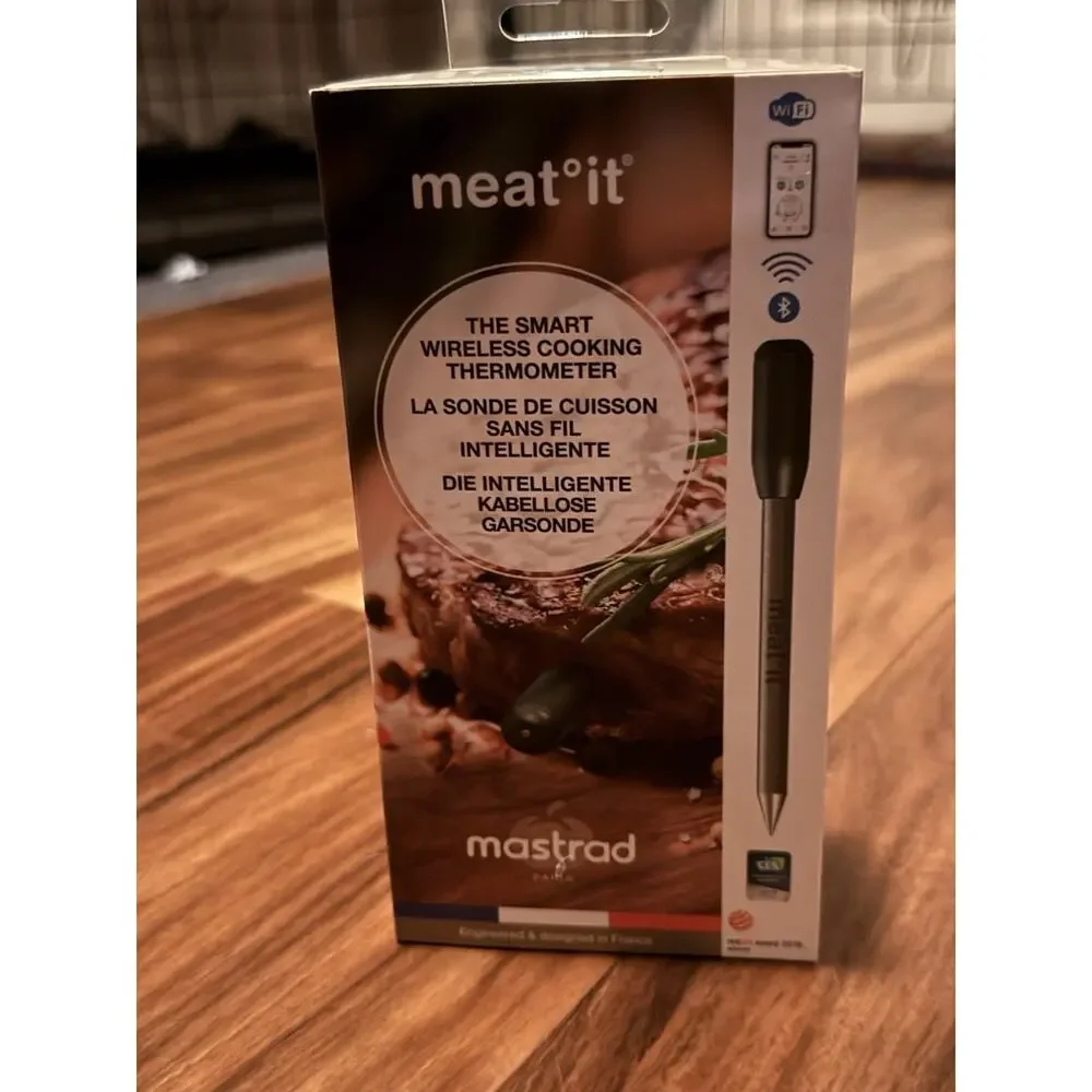 Mastrad Meat°it+ Smart Wireless Meat Thermometer Bluetooth WiFi NEW Sealed